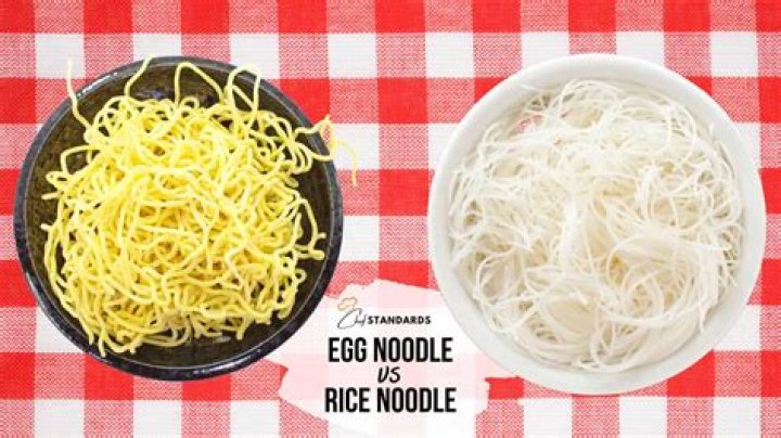 Are egg noodles or rice noodles better for you?