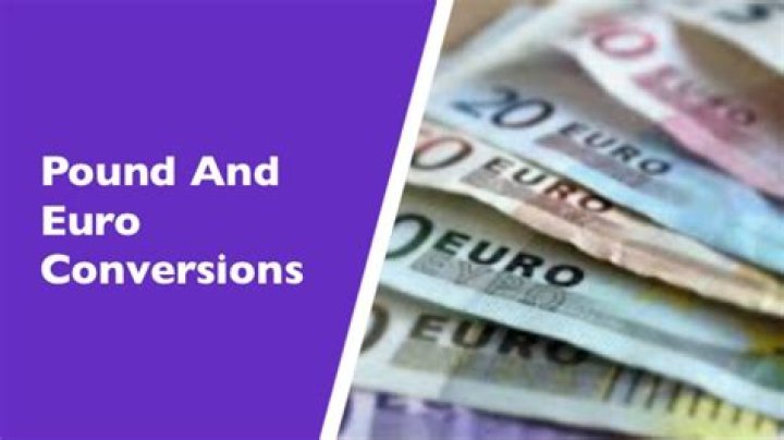 Are pounds the same as euros?