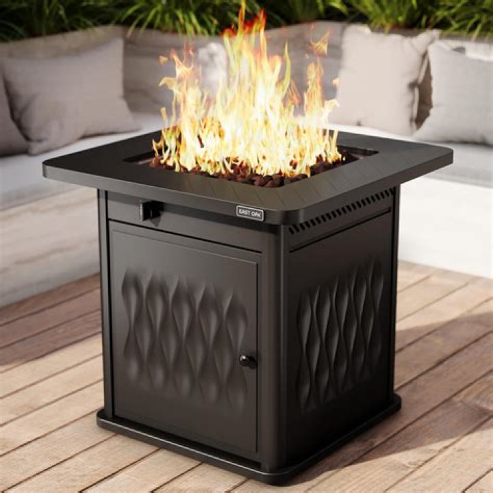 Are propane fire pits safe on wooden decks?