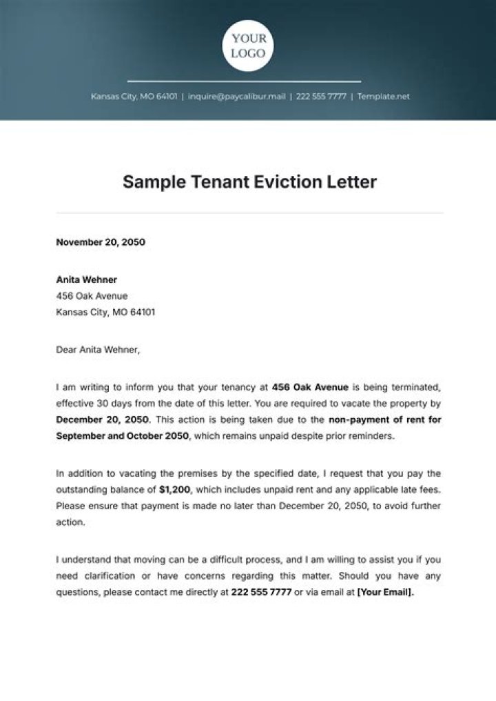 Can a landlord evict an occupant?