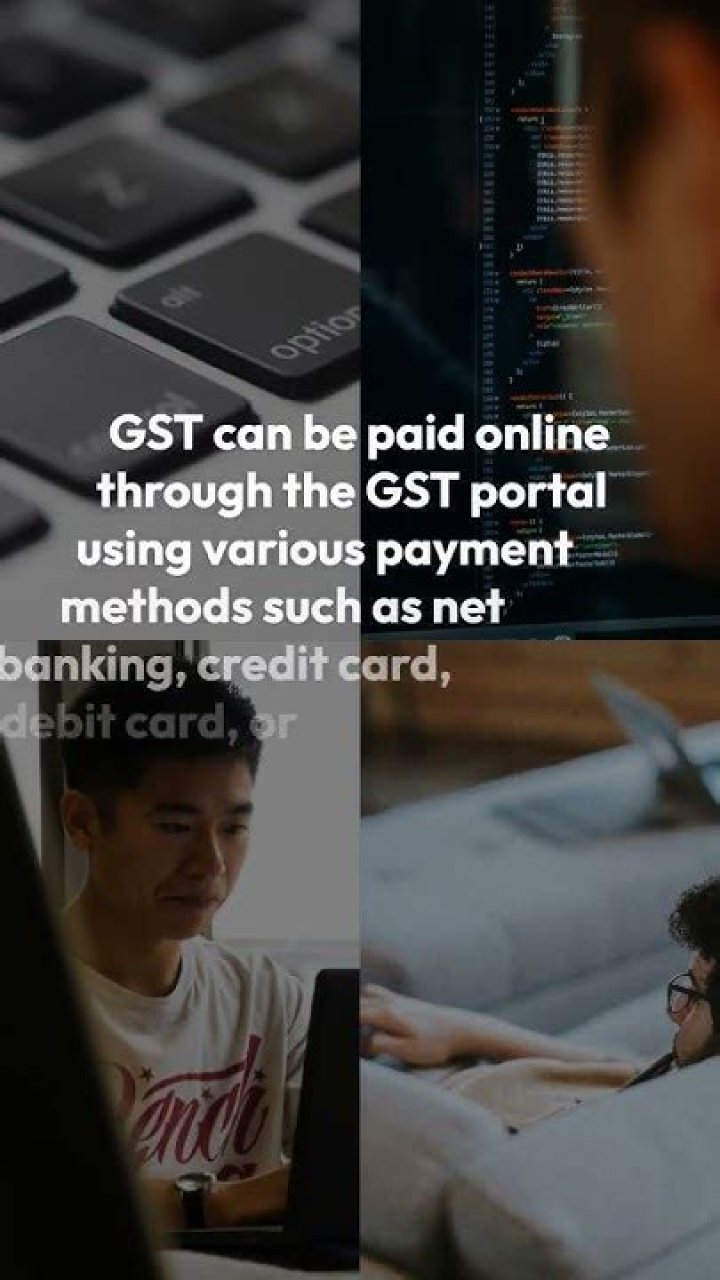 Can GST be paid online?