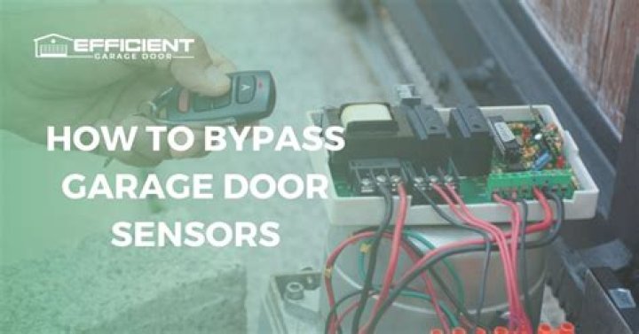 Can I bypass my garage door sensors?