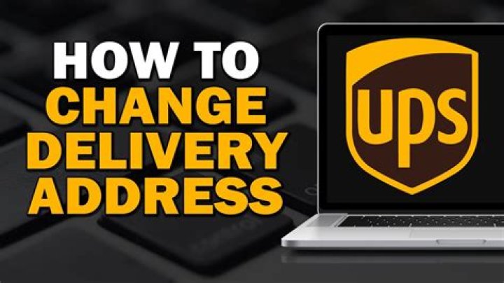 Can I change a shipping address for UPS?