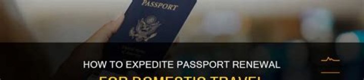 Can I expedite my passport renewal?