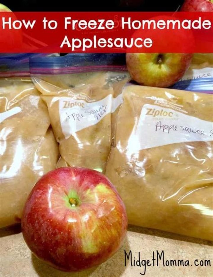Can I freeze homemade applesauce in freezer bags?