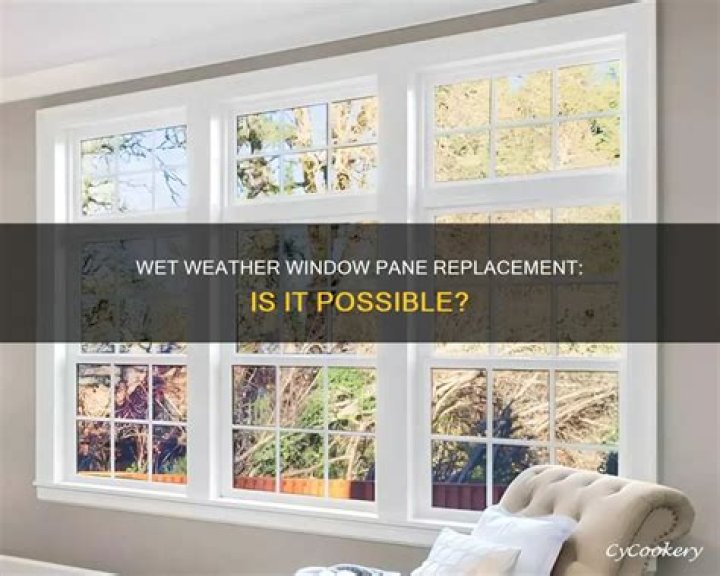 Can window panes be replaced?
