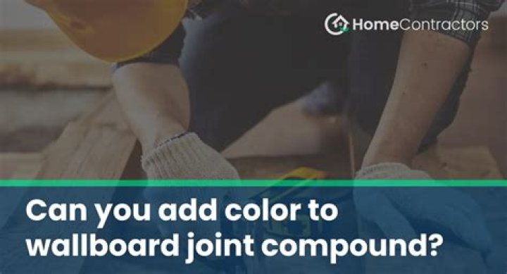 Can you add color to joint compound?