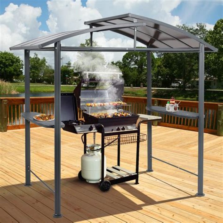 Can you BBQ under a canopy?