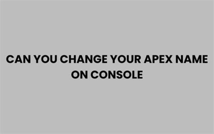 Can you change your apex name?