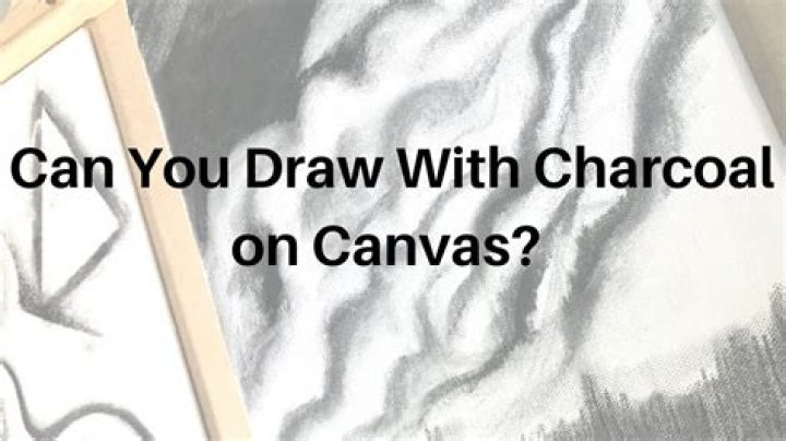Can you draw with charcoal on canvas?