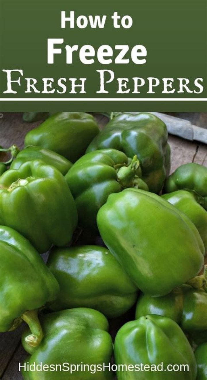 Can you freeze fresh peppers?