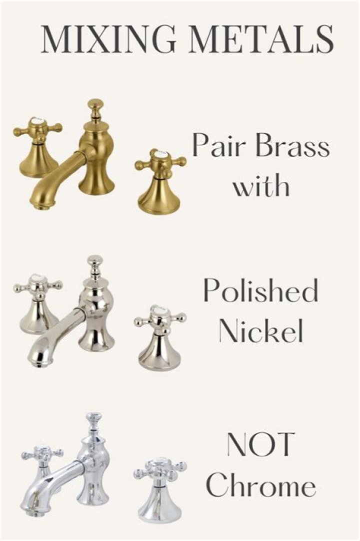 Can you mix metals in bathroom fixtures?