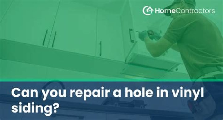 Can you repair a hole in vinyl siding?