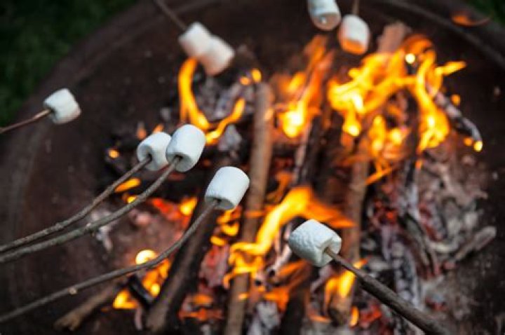 Can you roast marshmallows over a glass fire pit?