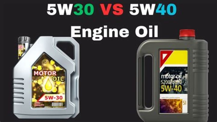 Can you use 5w30 instead of 5w40?