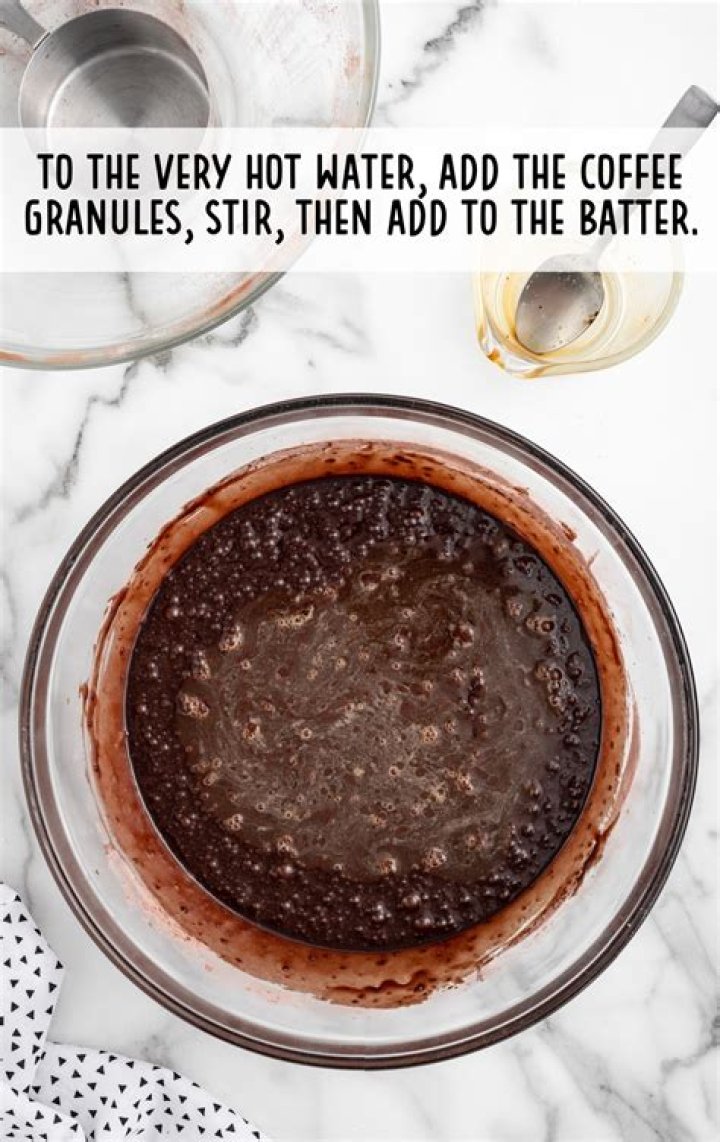 Can you use coffee granules in cake?