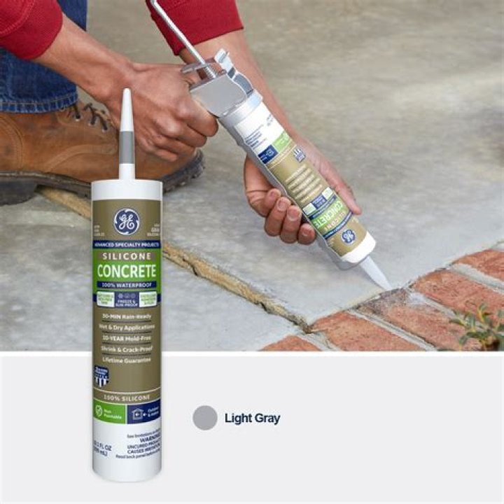 Can you use silicone caulk on concrete?
