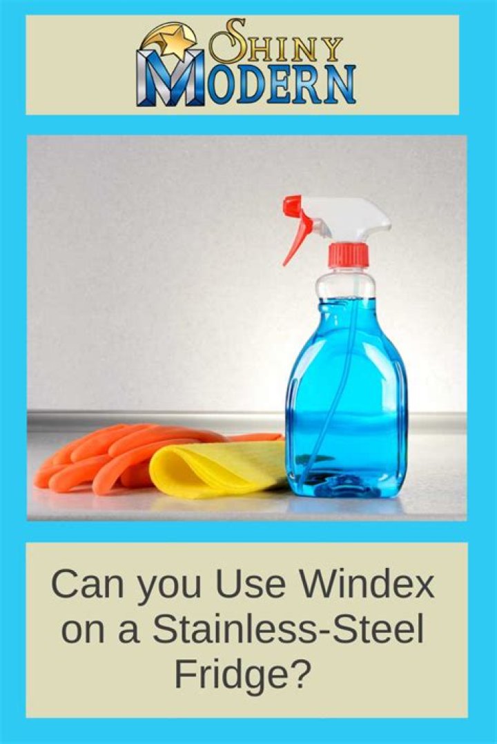 Can you use Windex vinegar on stainless steel?