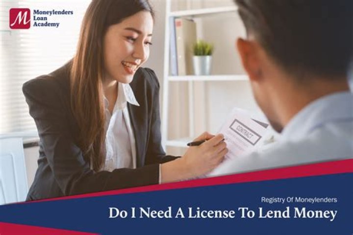 Do I need a license to lend money?