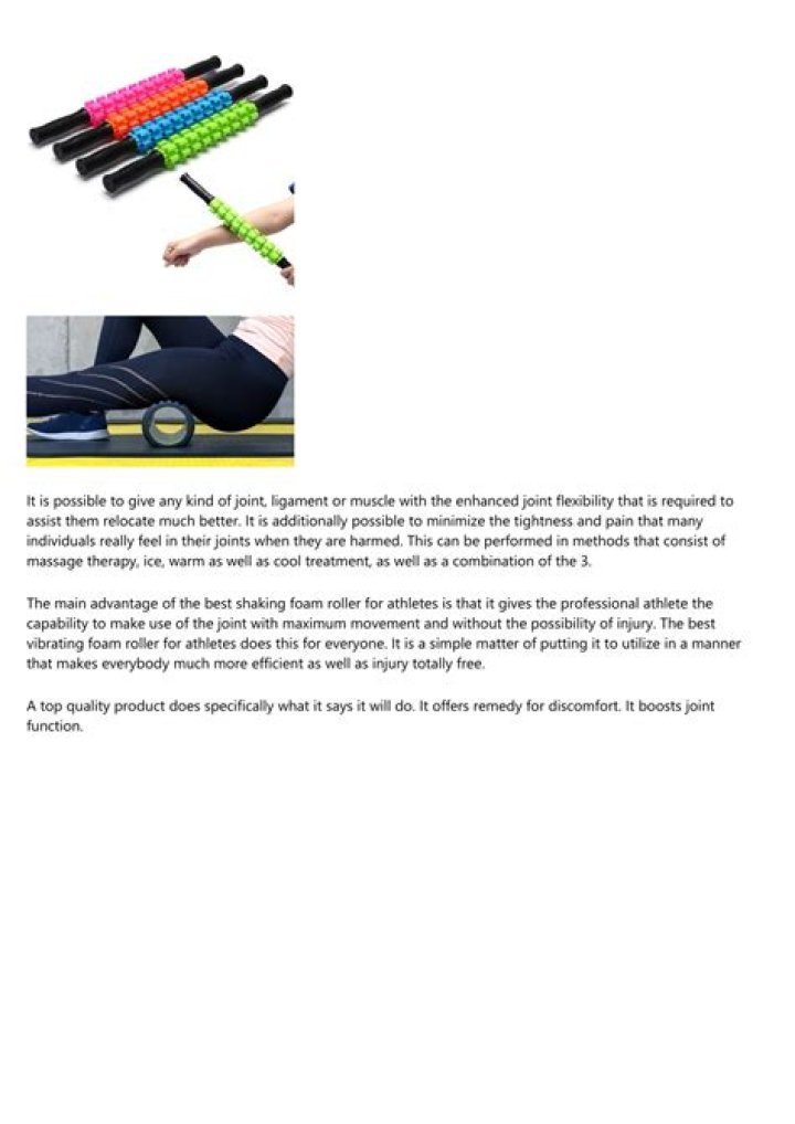 Do vibrating foam rollers work?