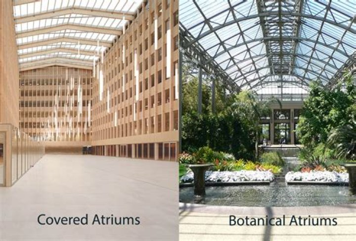 Does an atrium have a roof?