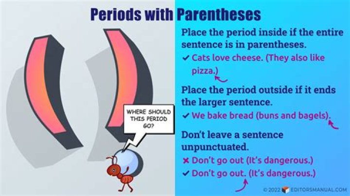 Does go after period?