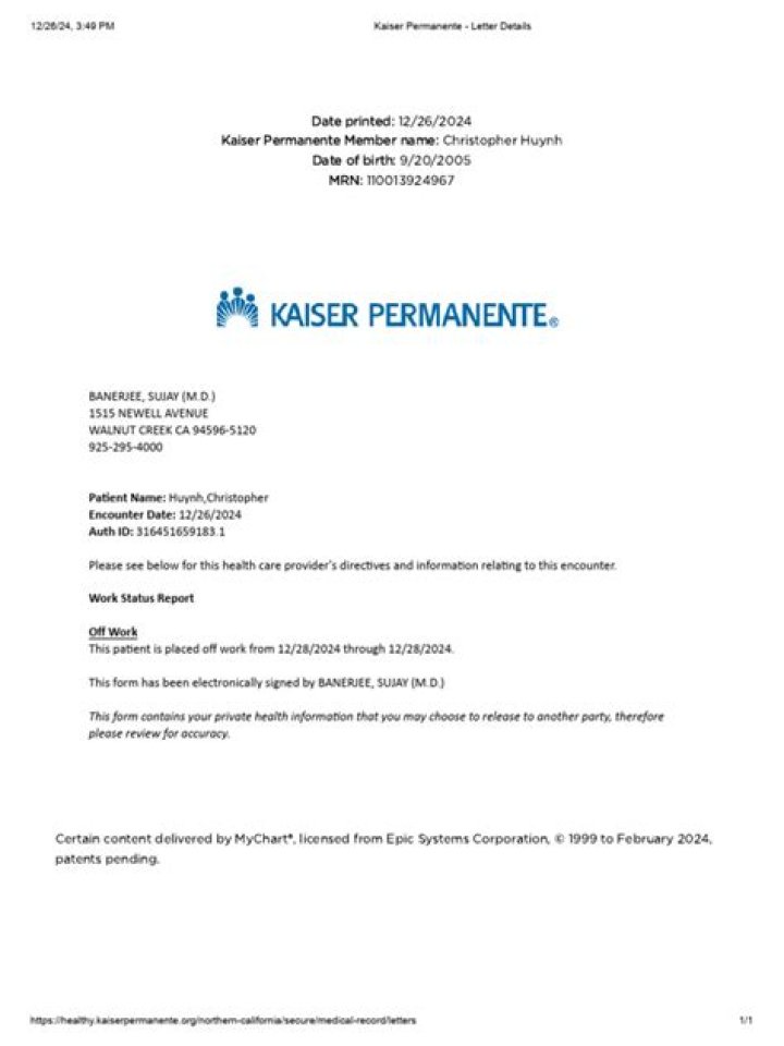 Does Kaiser Permanente cover mental health?