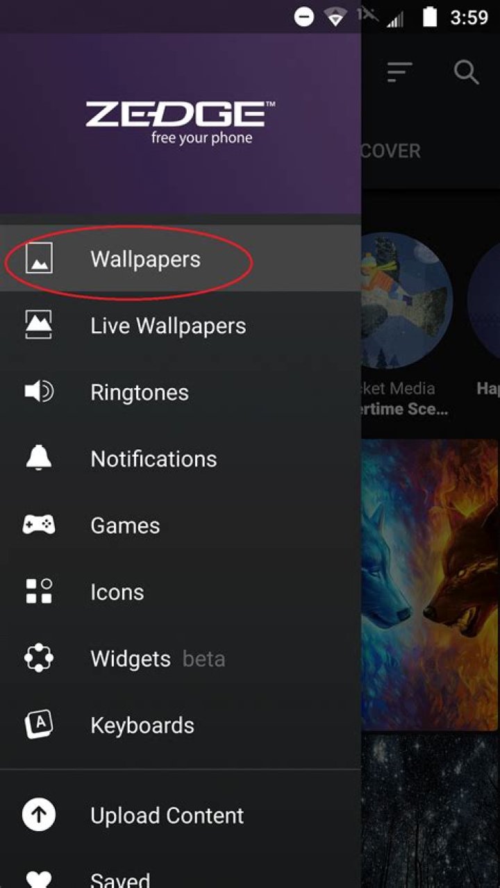 Does zedge have live wallpapers?