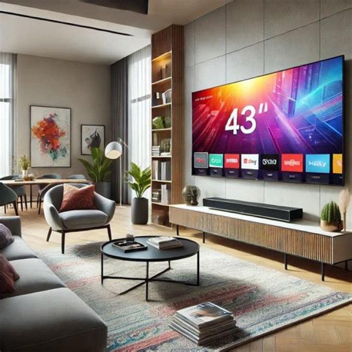 How big is a 43 inch TV?