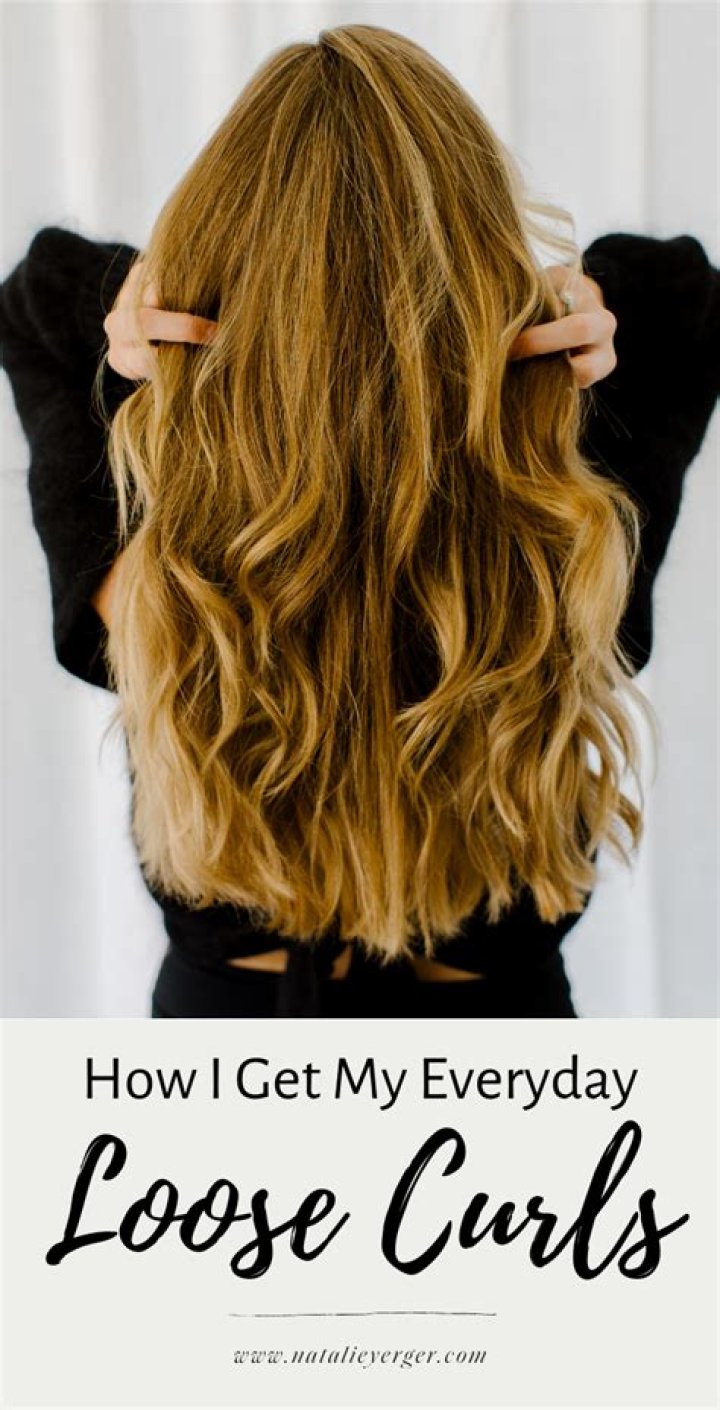 How can I loosen my curls?
