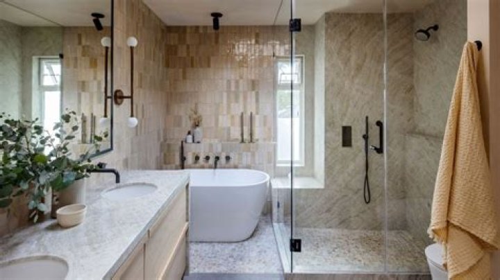 How can I make my bathroom look glamorous?