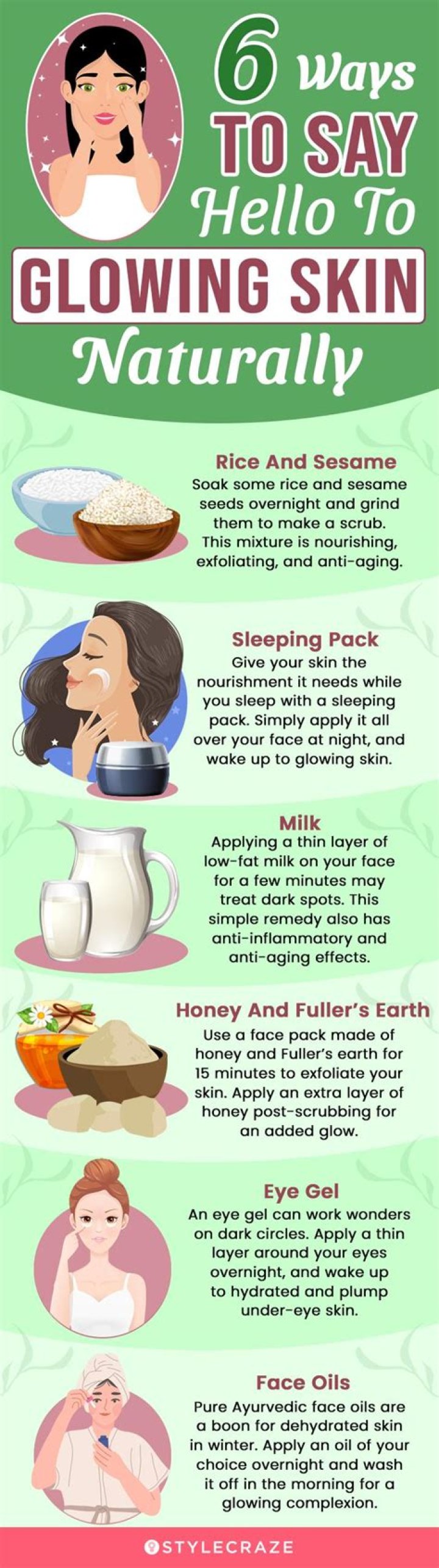 How can I make my skin glow at home?