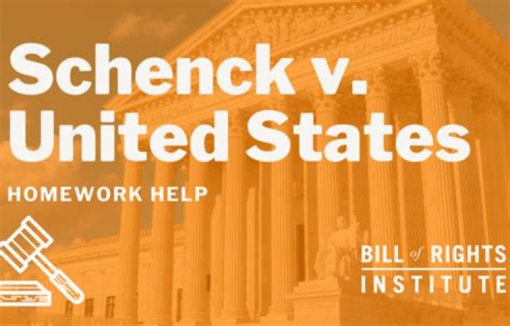 How did the court rule in Schenck v United States?