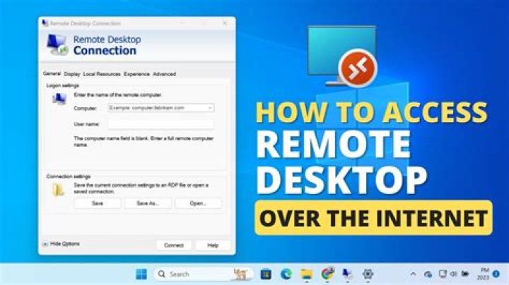 How do I access remote desktop through VPN?
