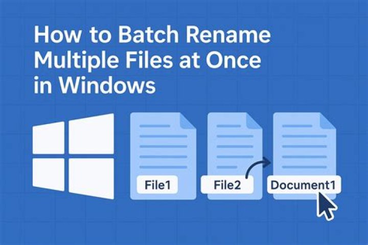 How do I batch rename files in Windows?