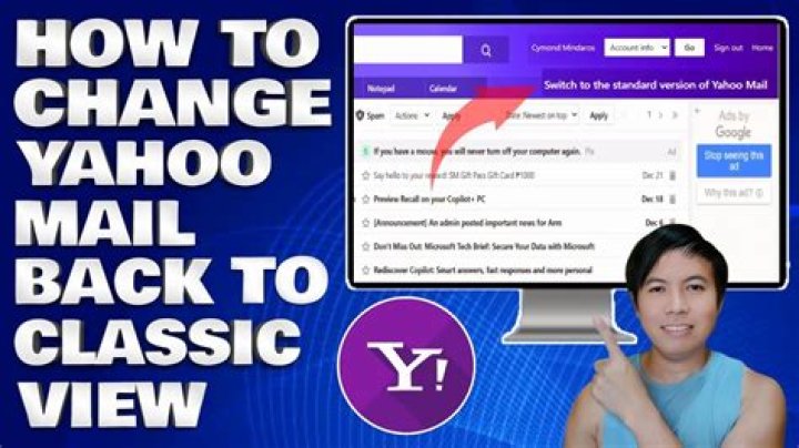 How do I change my Yahoo mail to English?