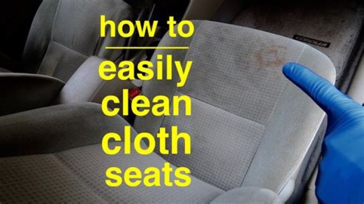 How do I clean the inside of my cloth car seats?