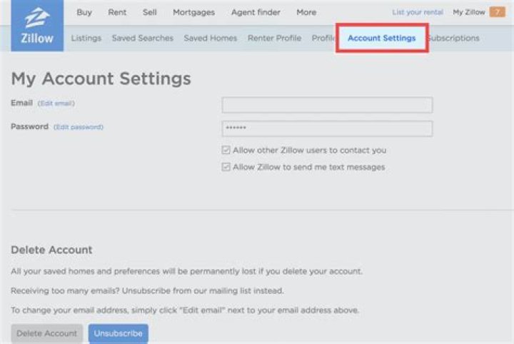 How do I contact Zillow by email?