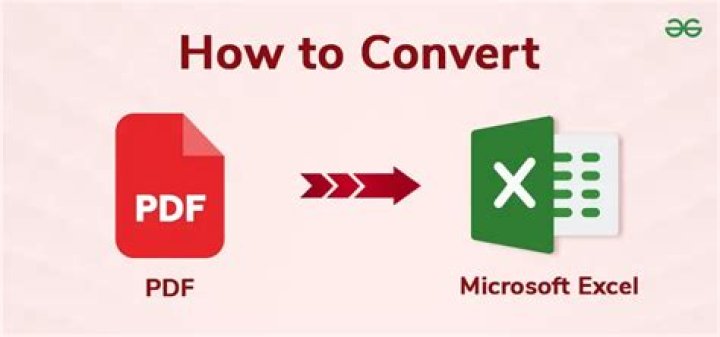 How do I convert a PDF to excel and keep formatting?