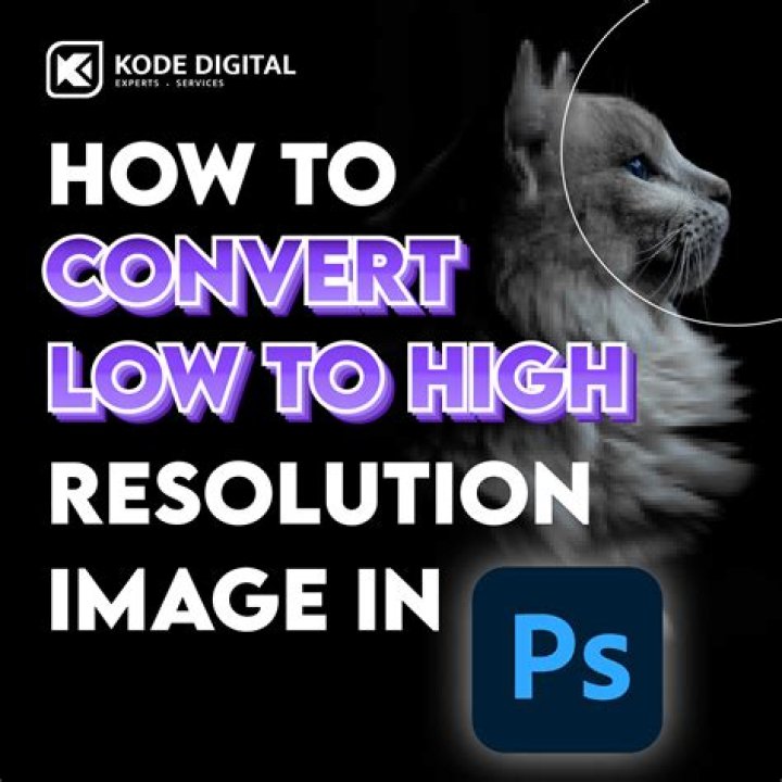 How do I convert a picture to high resolution?