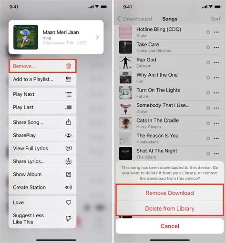 How do I delete songs from iPod touch?
