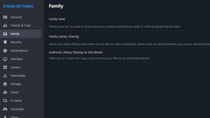 How do I enable family sharing on steam 2019?