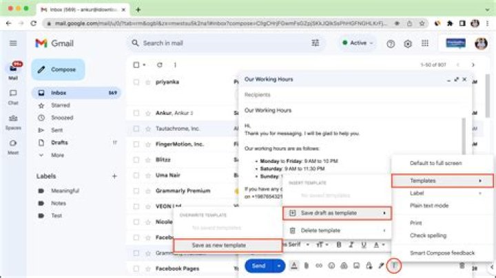 How do I enable links in Gmail?