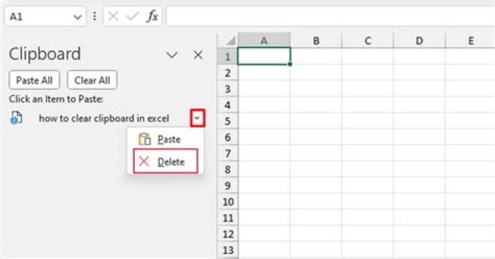 How do I enable the Clipboard task pane in Excel?