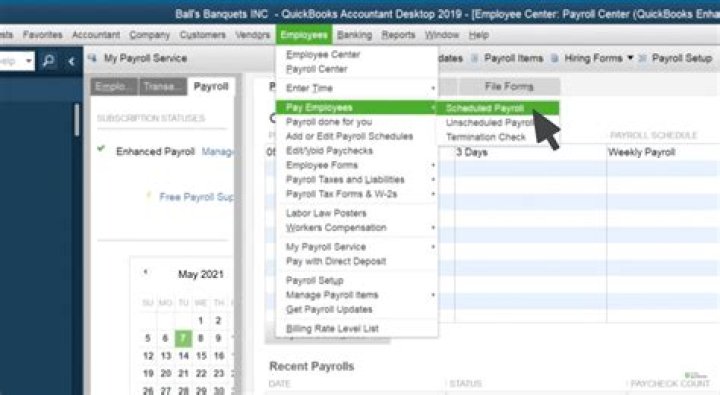 How do I enter a bonus in QuickBooks?