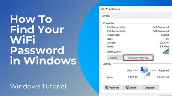 How do I find my WiFi password on LAN computer?