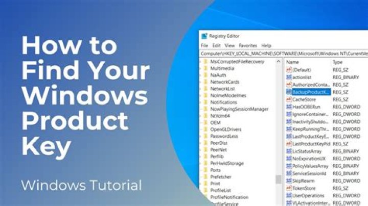 How do I find my Windows product key on my surface?