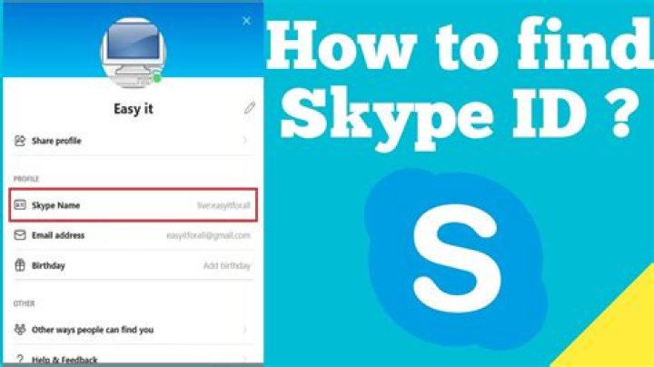 How do I find out my Skype name?