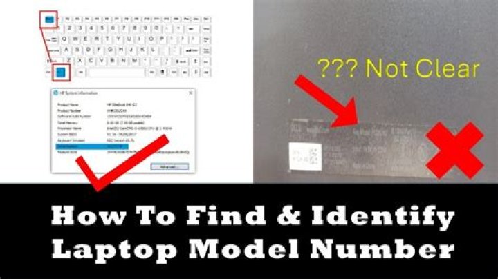 How do I find out the model of my laptop?