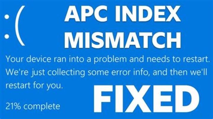 How do I fix APC index mismatch?